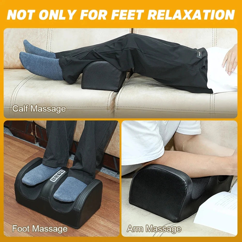 Electric Foot Massager - Deep Tissue Kneading with Heat, Rollers for Calf Pain Relief and Muscle Relaxation